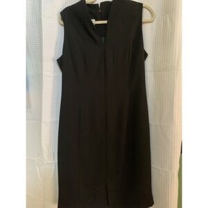 Jones Wear‎ Dress 12 Black Straight Beading